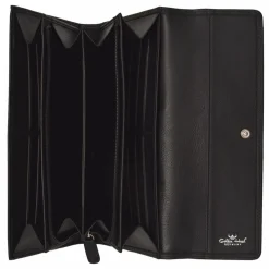 Golden Head Damengeldbörsen Querformat<Polo Geldbörse RFID Leder 19,5 cm schwarz