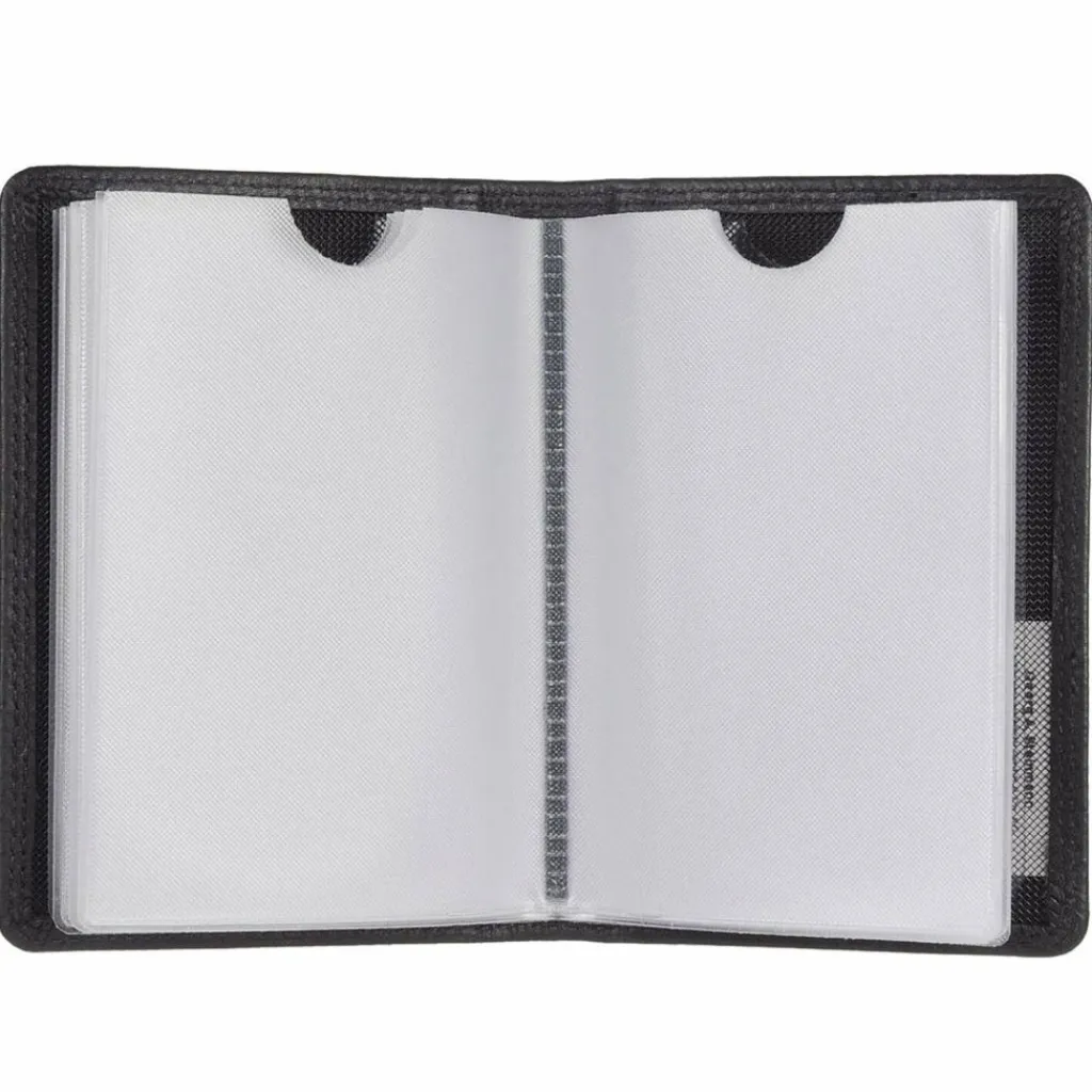 Hot Golden Head Polo Kreditkartenetui RFID Leder 7 cm schwarz