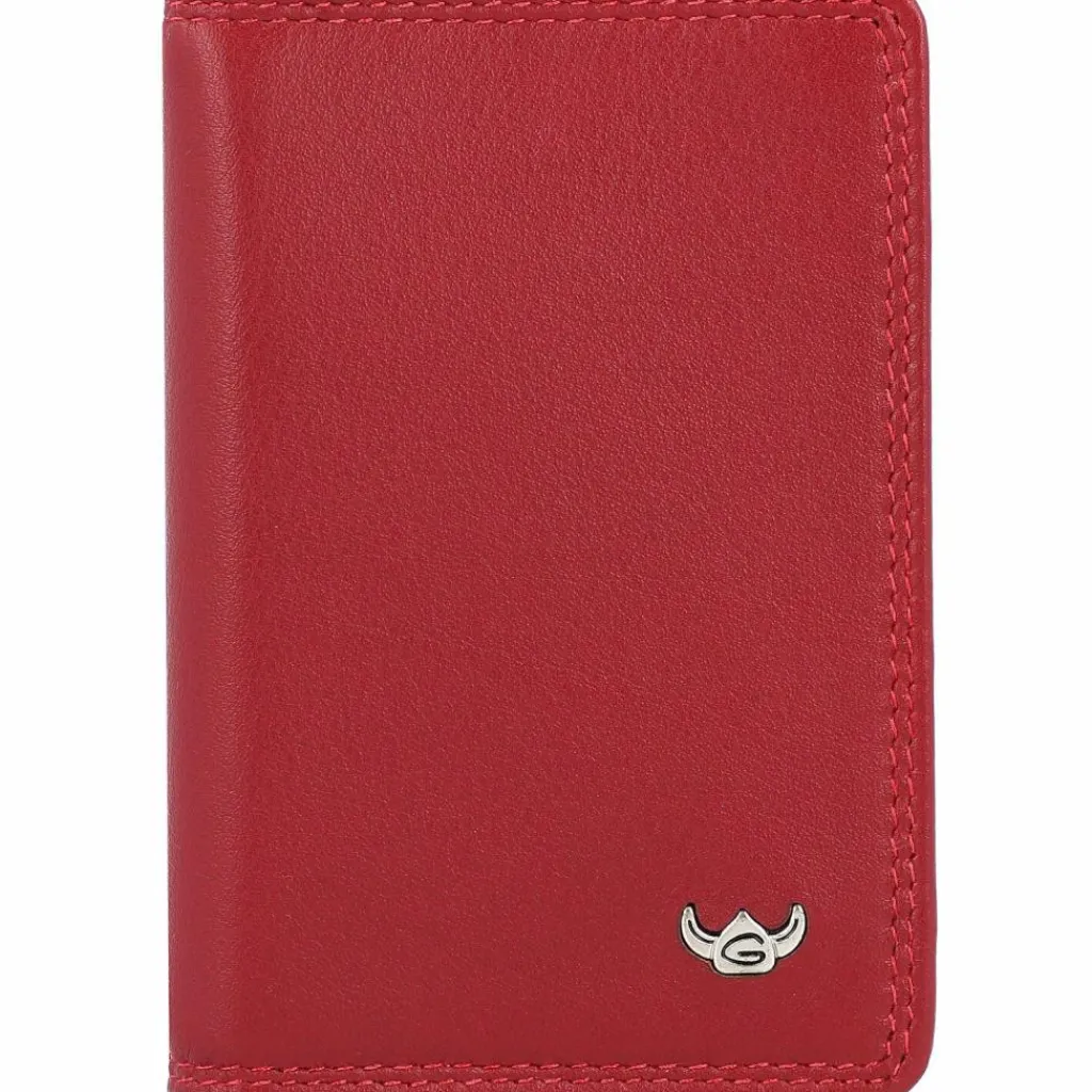 Golden Head Polo Kreditkartenetui RFID Leder 7 cm rot