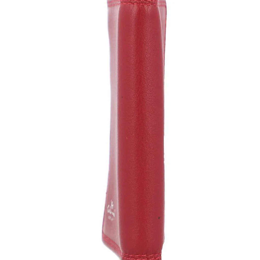 Golden Head Polo Kreditkartenetui RFID Leder 7 cm rot