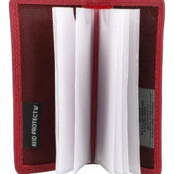 Golden Head Polo Kreditkartenetui RFID Leder 7 cm rot