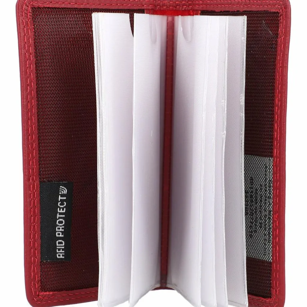 Golden Head Polo Kreditkartenetui RFID Leder 7 cm rot