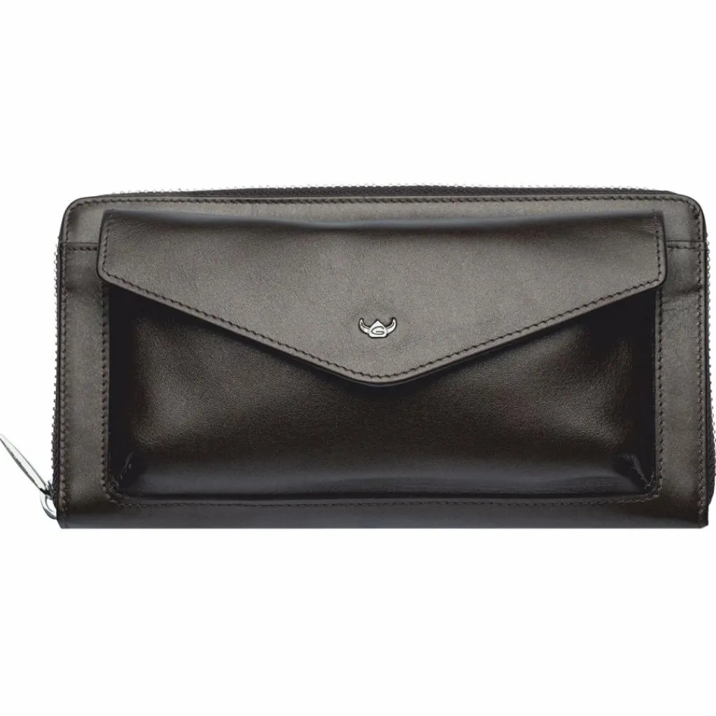 Golden Head Damengeldbörsen Querformat<Valencia Geldbörse RFID Schutz Leder 20 cm bronze