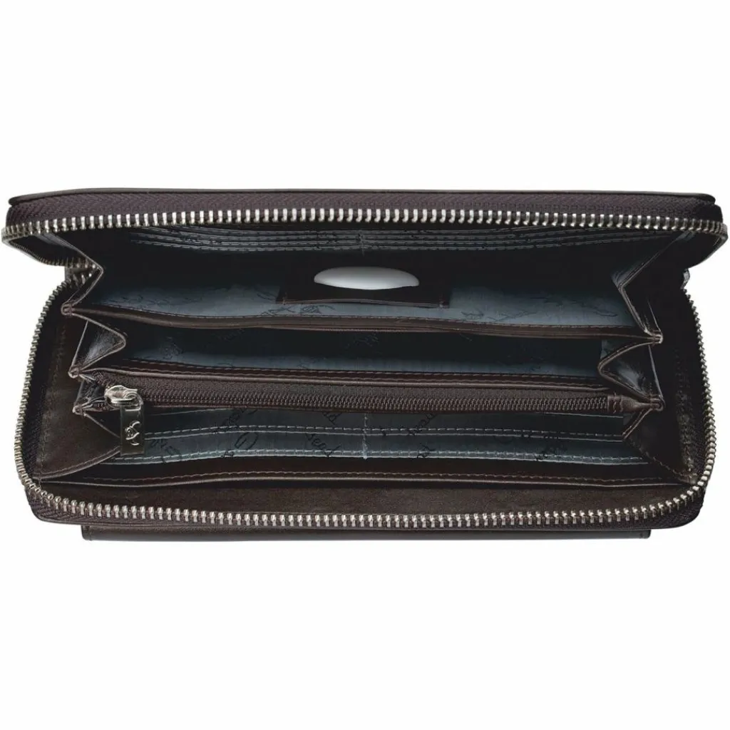 Golden Head Damengeldbörsen Querformat<Valencia Geldbörse RFID Schutz Leder 20 cm bronze