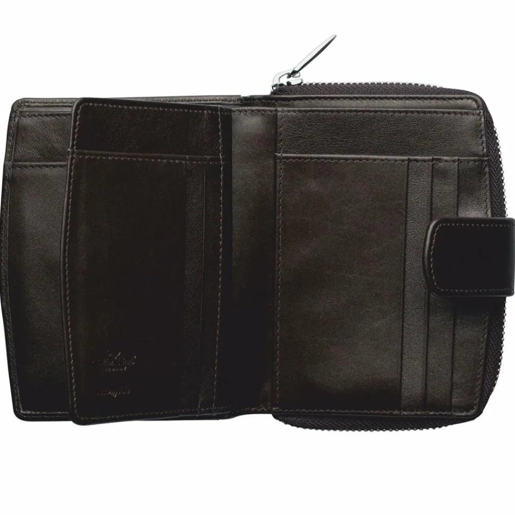 Golden Head Damengeldbörsen Querformat<Valencia Geldbörse RFID Schutz Leder 12 cm bronze