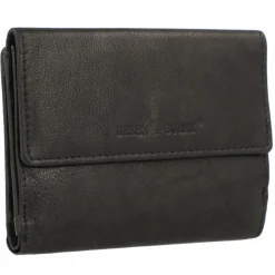 Greenburry Damengeldbörsen Querformat<Basic Geldbörse RFID Leder 13 cm black