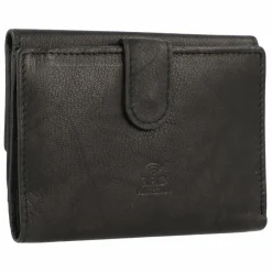 Greenburry Damengeldbörsen Querformat<Basic Geldbörse RFID Leder 13 cm black