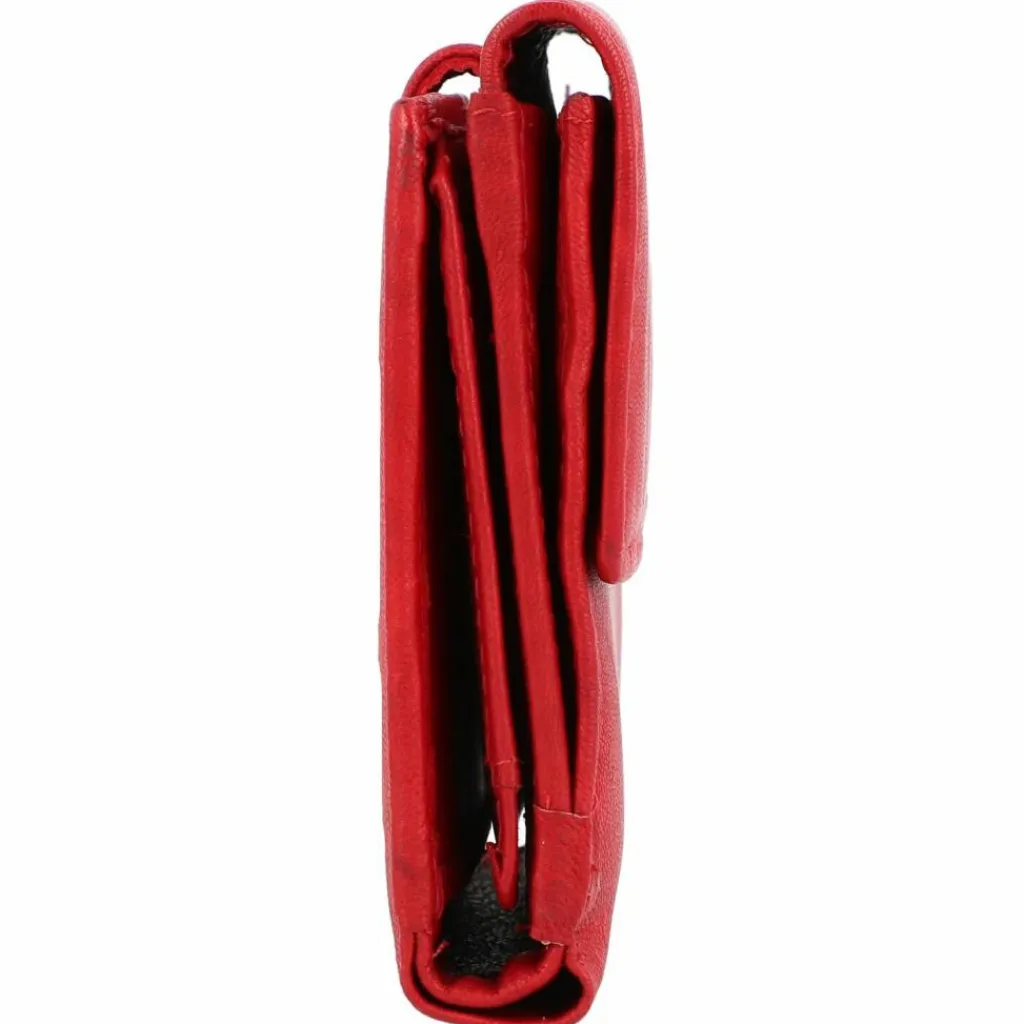 Greenburry Basic Geldbörse RFID Leder 13 cm red