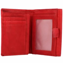 Greenburry Basic Geldbörse RFID Leder 13 cm red