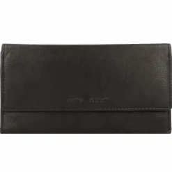 Outlet Greenburry Basic Geldbörse RFID Leder 19 cm black