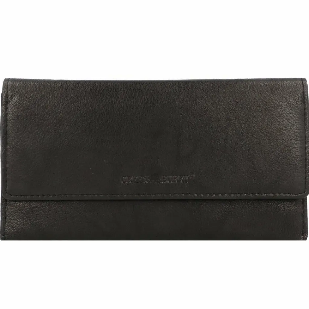 Outlet Greenburry Basic Geldbörse RFID Leder 19 cm black