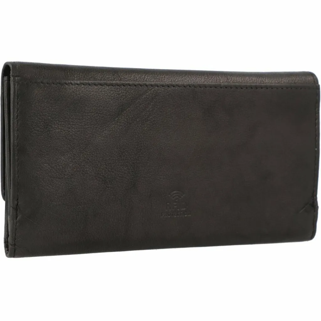 Outlet Greenburry Basic Geldbörse RFID Leder 19 cm black