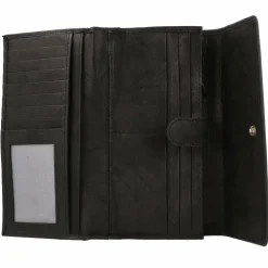 Outlet Greenburry Basic Geldbörse RFID Leder 19 cm black