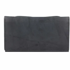 Greenburry Damengeldbörsen Querformat<Basic Geldbörse RFID Leder 14 cm nightblue