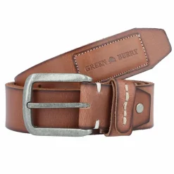 Greenburry Herrengürtel<Belt Gürtel Leder cognac