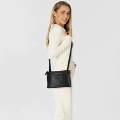 Greenburry Umhängetaschen<Colombiana Umhängetasche Leder 23 cm black