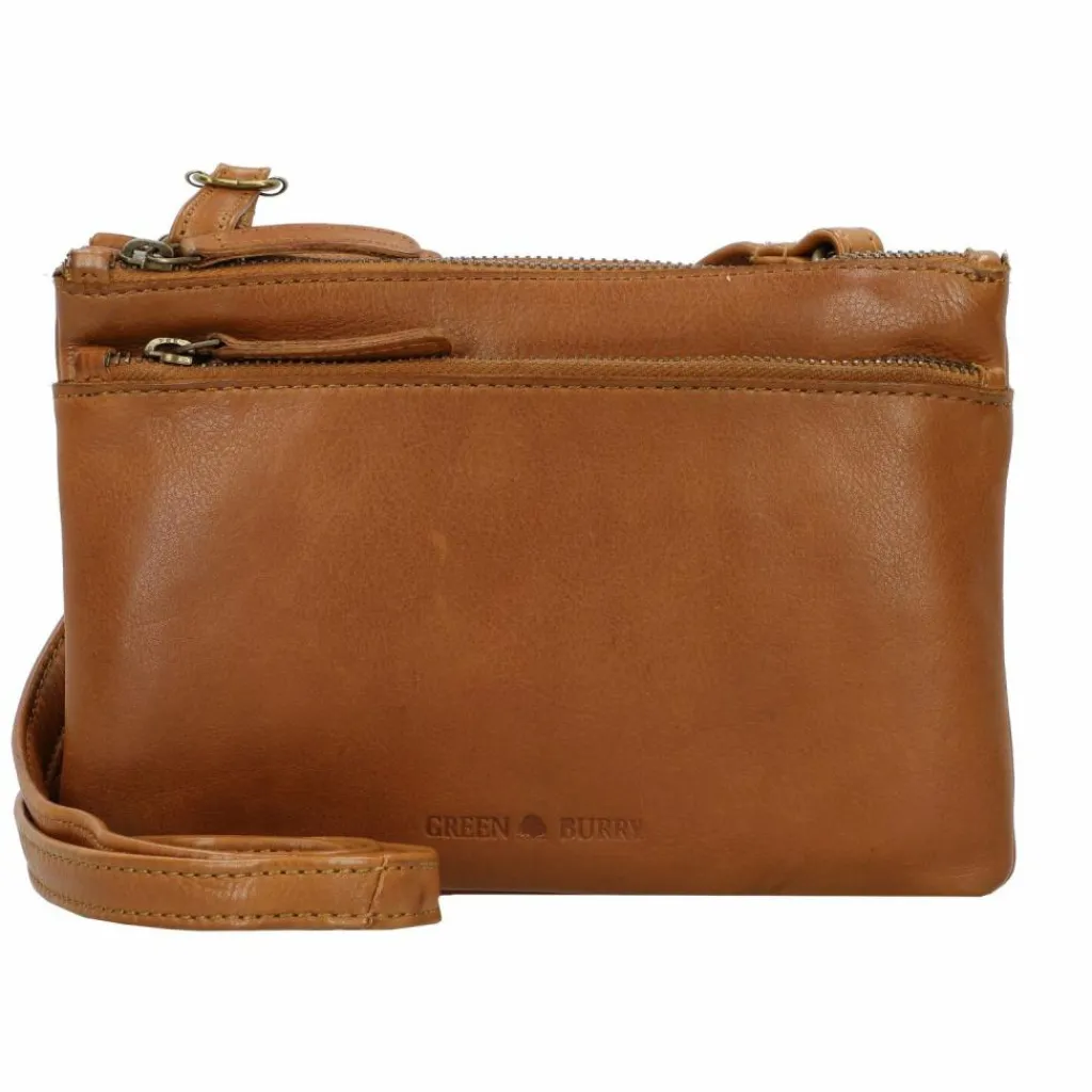 Greenburry Umhängetaschen<Colombiana Umhängetasche Leder 26 cm nougat