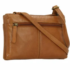Greenburry Umhängetaschen<Colombiana Umhängetasche Leder 26 cm nougat
