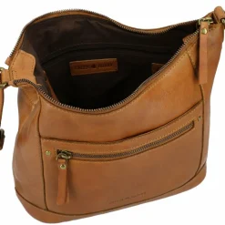 Greenburry Colombiana Umhängetasche Leder 27 cm nougat