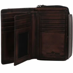 Damen Greenburry Destressed Geldbörse RFID Schutz Leder 13.5 cm