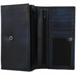 Online Greenburry Destressed Geldbörse RFID Schutz Leder 18.5 cm navy blue
