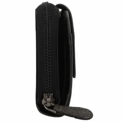 Greenburry Damengeldbörsen Querformat<Destressed Geldbörse RFID Schutz Leder 13.5 cm silver grey