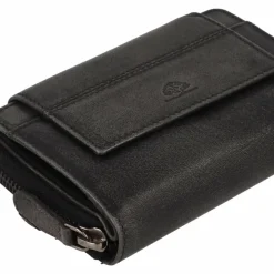 Greenburry Damengeldbörsen Querformat<Destressed Geldbörse RFID Schutz Leder 13.5 cm silver grey