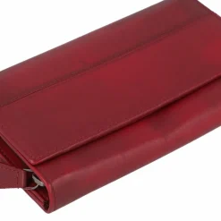Online Greenburry Destressed Geldbörse RFID Schutz Leder 18.5 cm deep red