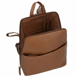 Greenburry Fiorentina City Rucksack Leder 31 cm tan