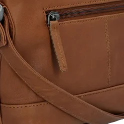 Outlet Greenburry Fiorentina Umhängetasche Leder 22.5 cm tan