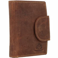 New Greenburry Geldbörse Leder 9 cm braun