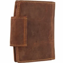 New Greenburry Geldbörse Leder 9 cm braun