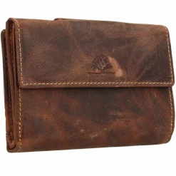Greenburry Damengeldbörsen Querformat<Geldbörse Leder 14 cm braun