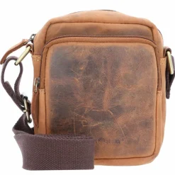 Greenburry Henkeltaschen<High-Class Nappa Henkeltasche Leder 25 cm brown