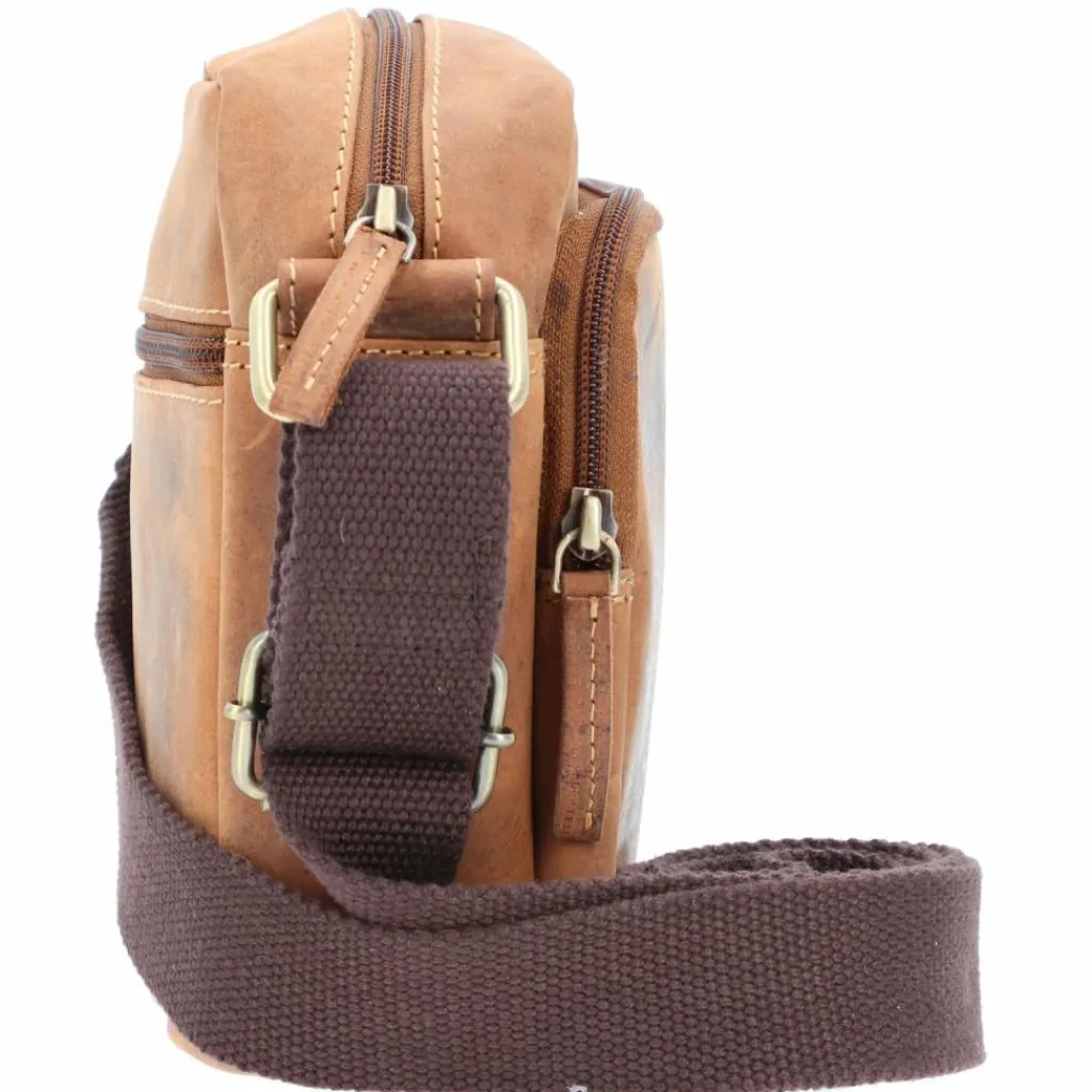 Greenburry Henkeltaschen<High-Class Nappa Henkeltasche Leder 25 cm brown