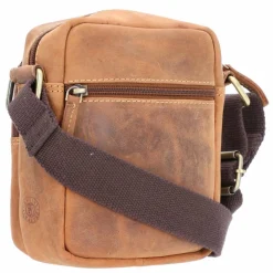 Greenburry Henkeltaschen<High-Class Nappa Henkeltasche Leder 25 cm brown