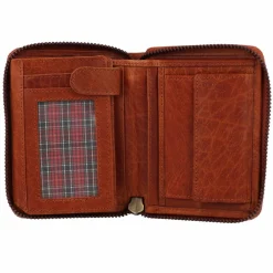 Greenburry Damengeldbörsen Querformat<House of Norway Geldbörse RFID Schutz Leder 10.5 cm natur