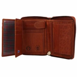 Greenburry Damengeldbörsen Querformat<House of Norway Geldbörse RFID Schutz Leder 10.5 cm natur