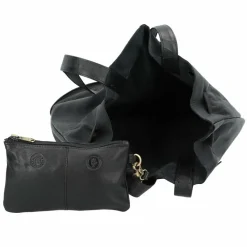 Greenburry Beuteltaschen|Schultertaschen<Nappa Beuteltasche Leder 37 cm black