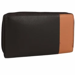 Clearance Greenburry Nappa Geldbörse RFID Schutz Leder 19.5 cm brown-tan