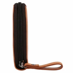 Clearance Greenburry Nappa Geldbörse RFID Schutz Leder 19.5 cm brown-tan
