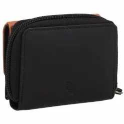 Greenburry Damengeldbörsen Querformat<Nappa Geldbörse RFID Schutz Leder 11 cm black-tan