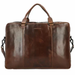 Greenburry Laptoptaschen|Aktentaschen<Newport Aktentasche Leder 43 cm Laptopfach coffee