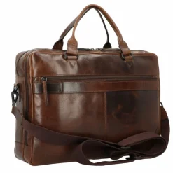 Greenburry Laptoptaschen|Aktentaschen<Newport Aktentasche Leder 43 cm Laptopfach coffee