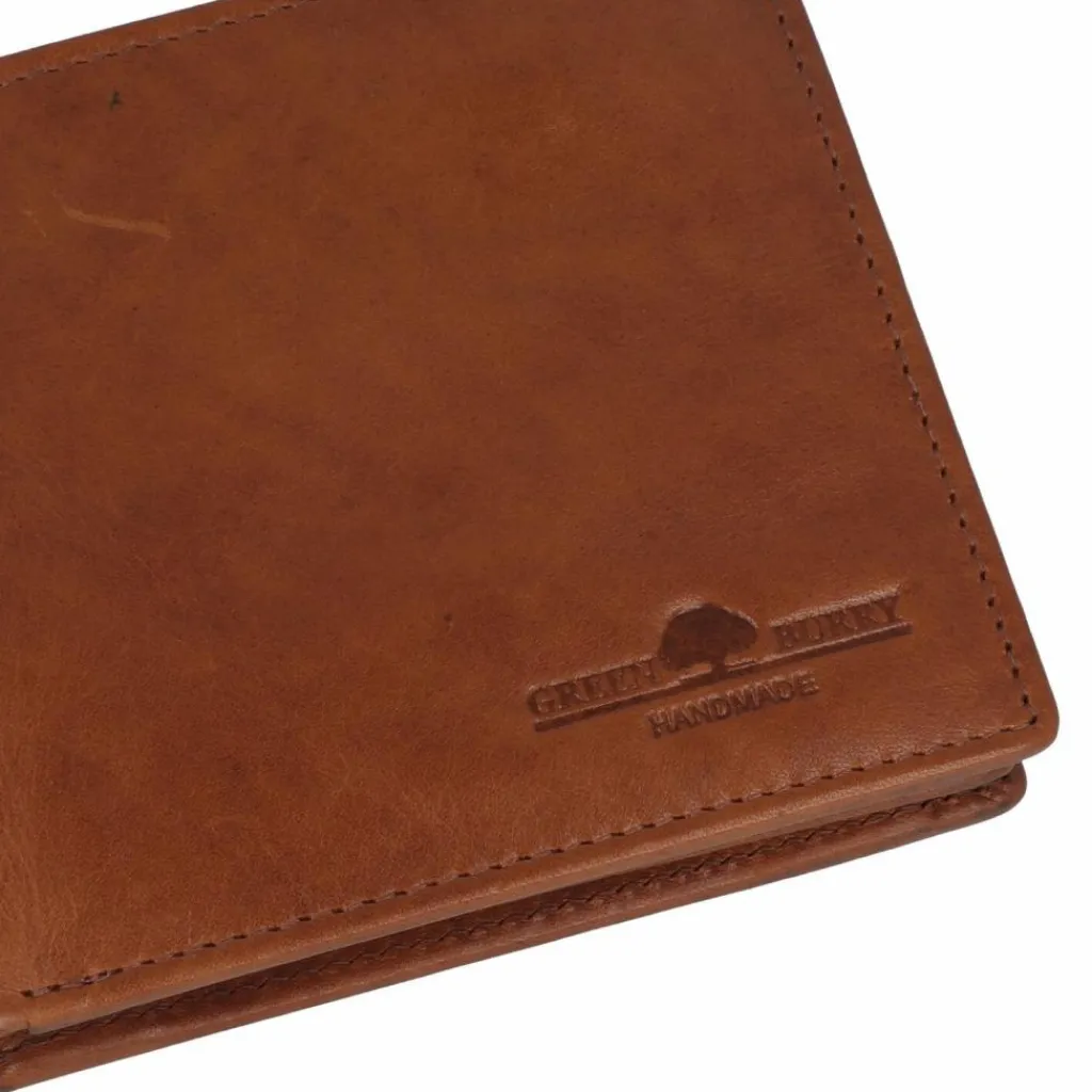 Greenburry Herrengeldbörsen Querformat<Newport Geldbörse RFID Schutz Leder 11 cm caramel