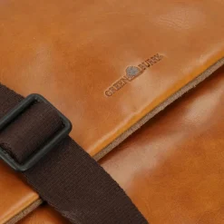 Hot Greenburry Newport Messenger Leder 35 cm caramel