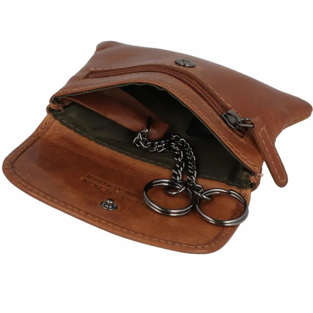 Greenburry Schlüsseletuis<Newport Schlüsseletui Leder 10 cm caramel