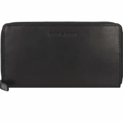 Greenburry Damengeldbörsen Querformat<Pure Geldbörse RFID Schutz Leder 19.5 cm black