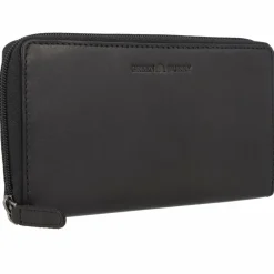 Greenburry Damengeldbörsen Querformat<Pure Geldbörse RFID Schutz Leder 19.5 cm black