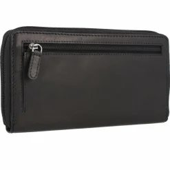 Greenburry Damengeldbörsen Querformat<Pure Geldbörse RFID Schutz Leder 19.5 cm black